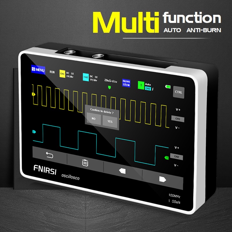 FNIRSI1013D7-inchDigital2ChannelsTabletOscilloscope100MBandwidth1GSsSamplingRate800x480ResolutionCap-1865539-2