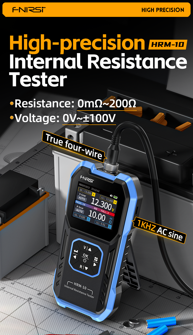 FNIRSIHRM-10BatteryVoltageInternalResistanceTester18650High-precisionACAcidLithiumLeadCarBatteryCapa-2015666-1