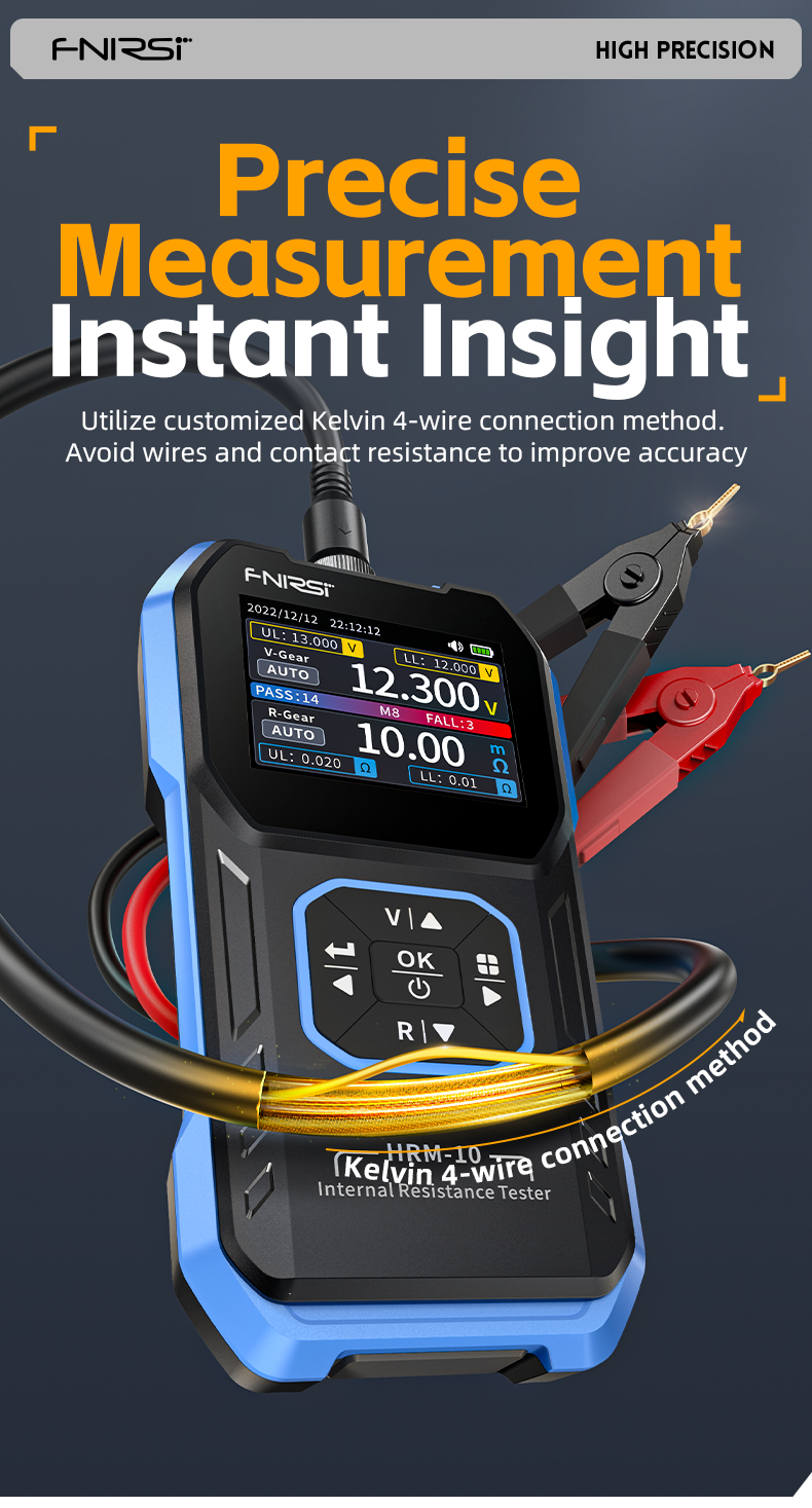 FNIRSIHRM-10BatteryVoltageInternalResistanceTester18650High-precisionACAcidLithiumLeadCarBatteryCapa-2015666-8