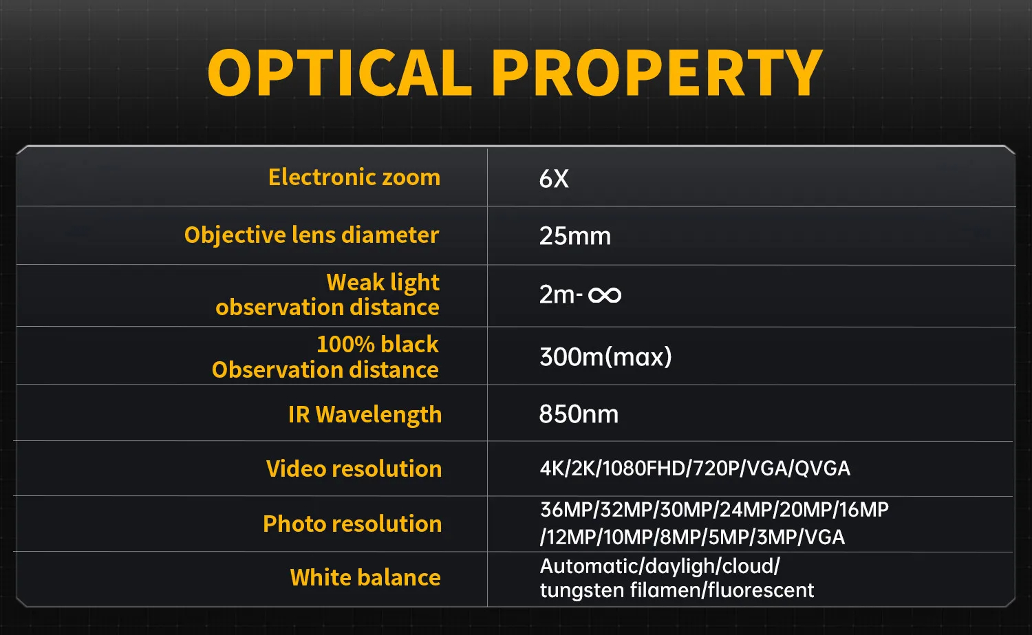 FNIRSINVS-204KHDMonocularNightVisionDeviceInfrared6xDigitalZoom300mTelescopeOutdoorDayNightDualUse-2012835-17