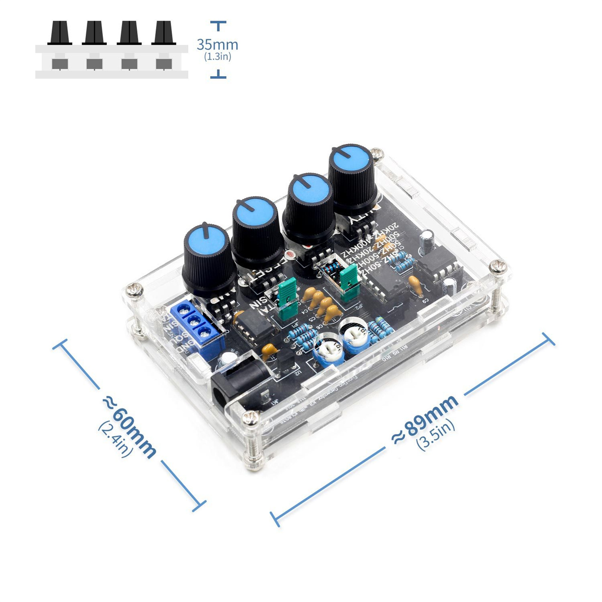 FNIRSISignalGeneratorDIYKitwithICL8038High-SpeedOpAmpAdjustableFrequency5Hz-400KHzDutyCycle2-95HighL-2001042-4