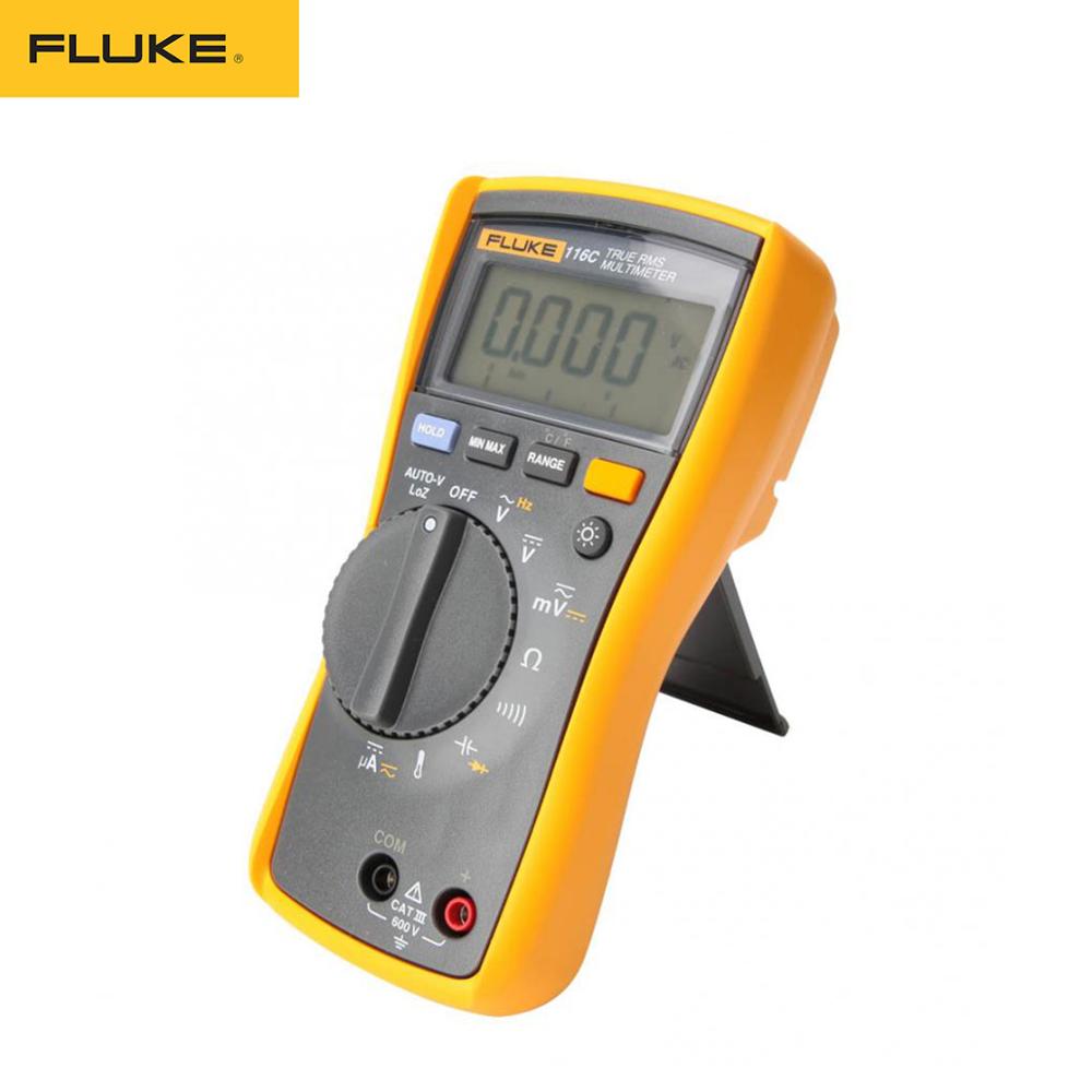 Fluke116CDigitalMultimeterMeasuresACDCVoltageTo600VandACDCCurrentto10AMeasuresResistanceContinuityFr-1988410-8