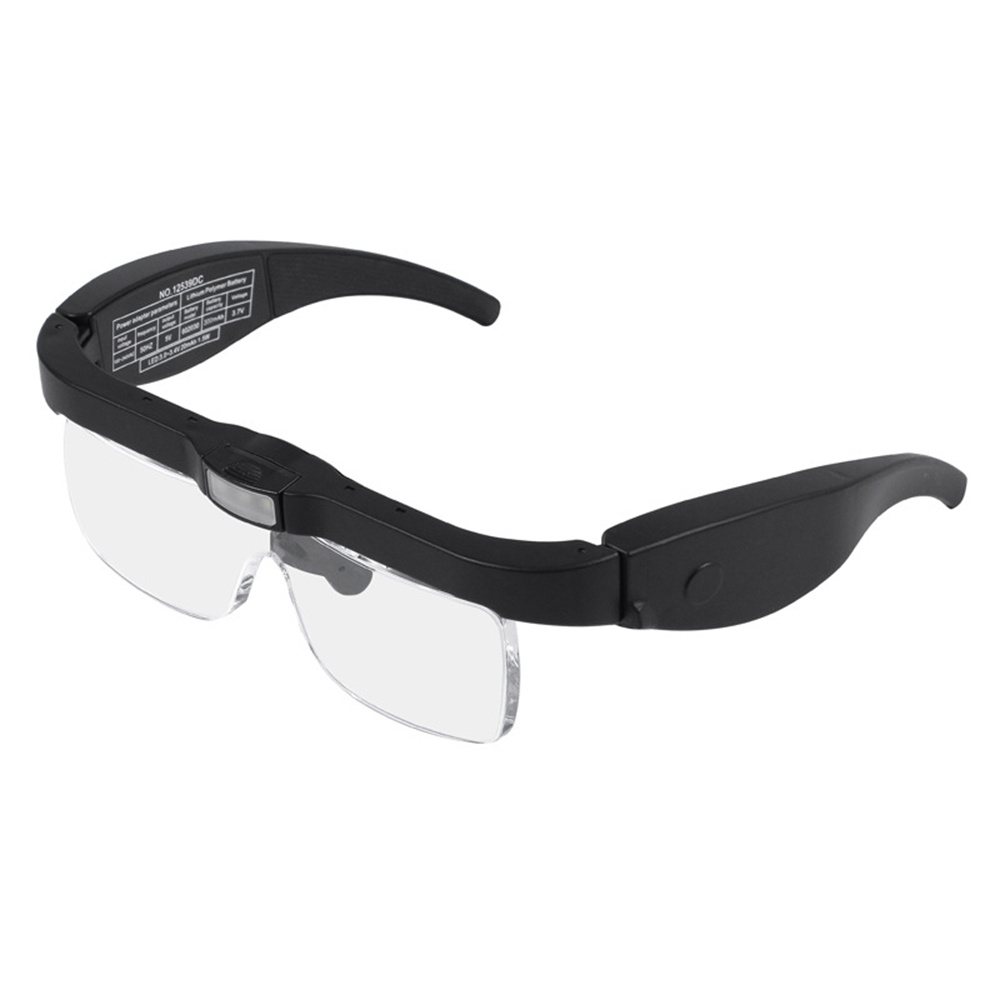 FoldableLEDHeadbandMagnifier150D-40XAdjustableMagnifyingGlasses12539DC112539DC2AcrylicOpticalLensesB-1999640-3