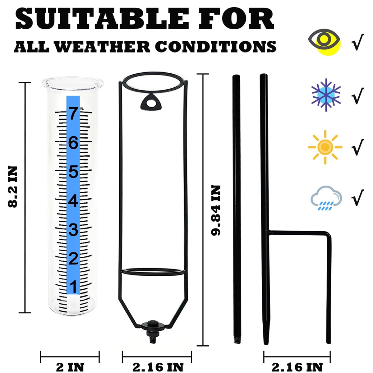 Freeze-ProofOutdoorRainGaugeAdjustableHeightSturdyStakeLargeClearNumbersEasyReadwithBlueStripTechnol-1993949-2