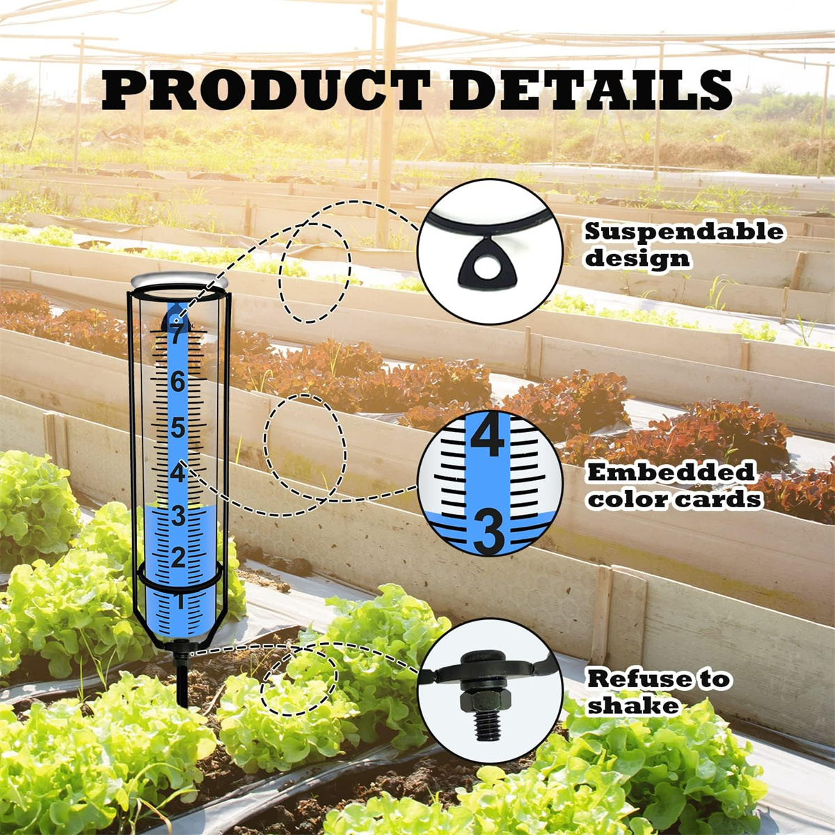 Freeze-ProofOutdoorRainGaugeAdjustableHeightSturdyStakeLargeClearNumbersEasyReadwithBlueStripTechnol-1993949-4