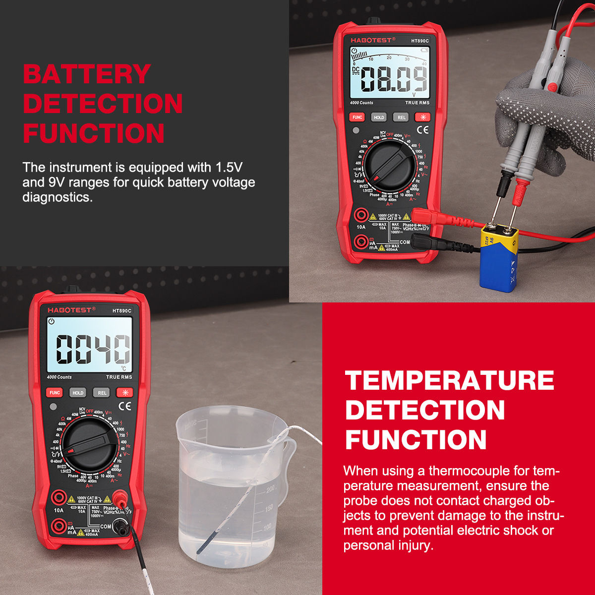 HABOTESTHT890CProfessionalDigitalMultimeterHighPrecisionMeasuresVoltageCurrentResistanceCapacitanceF-2012776-13