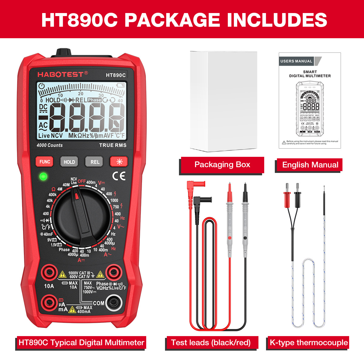 HABOTESTHT890CProfessionalDigitalMultimeterHighPrecisionMeasuresVoltageCurrentResistanceCapacitanceF-2012776-16