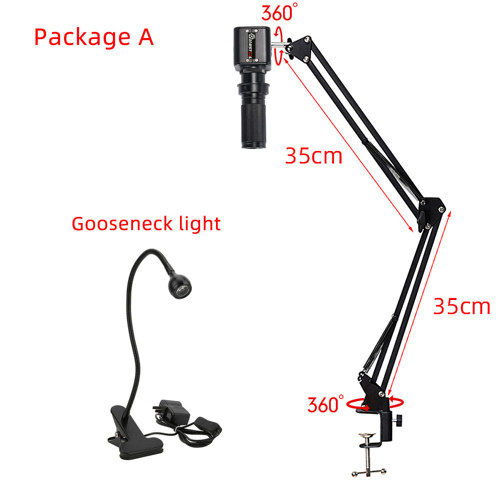 HAYEAR24MP4K1080PHDMIIndustrialVideoMicroscopeCamera1X-130XZoomCMountLensRemoteControlForDigitalImag-1989006-5