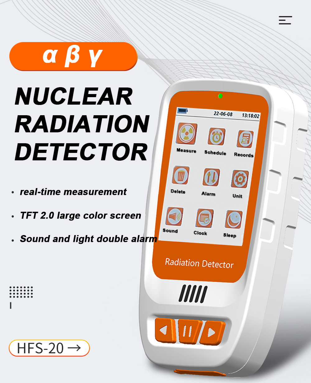 HFS-20GeigerCounterNuclearRadiationTesterRadioactiveTesterPersonalDosimeterX-rayBetaGammaTesterLCDRa-1980232-1