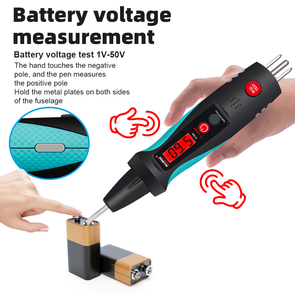 HY-218A2-in-1IntelligentInductiveVoltageTesterCircuitAnalyzerwithBatteryVoltageMeasurementSoundLight-2006793-2