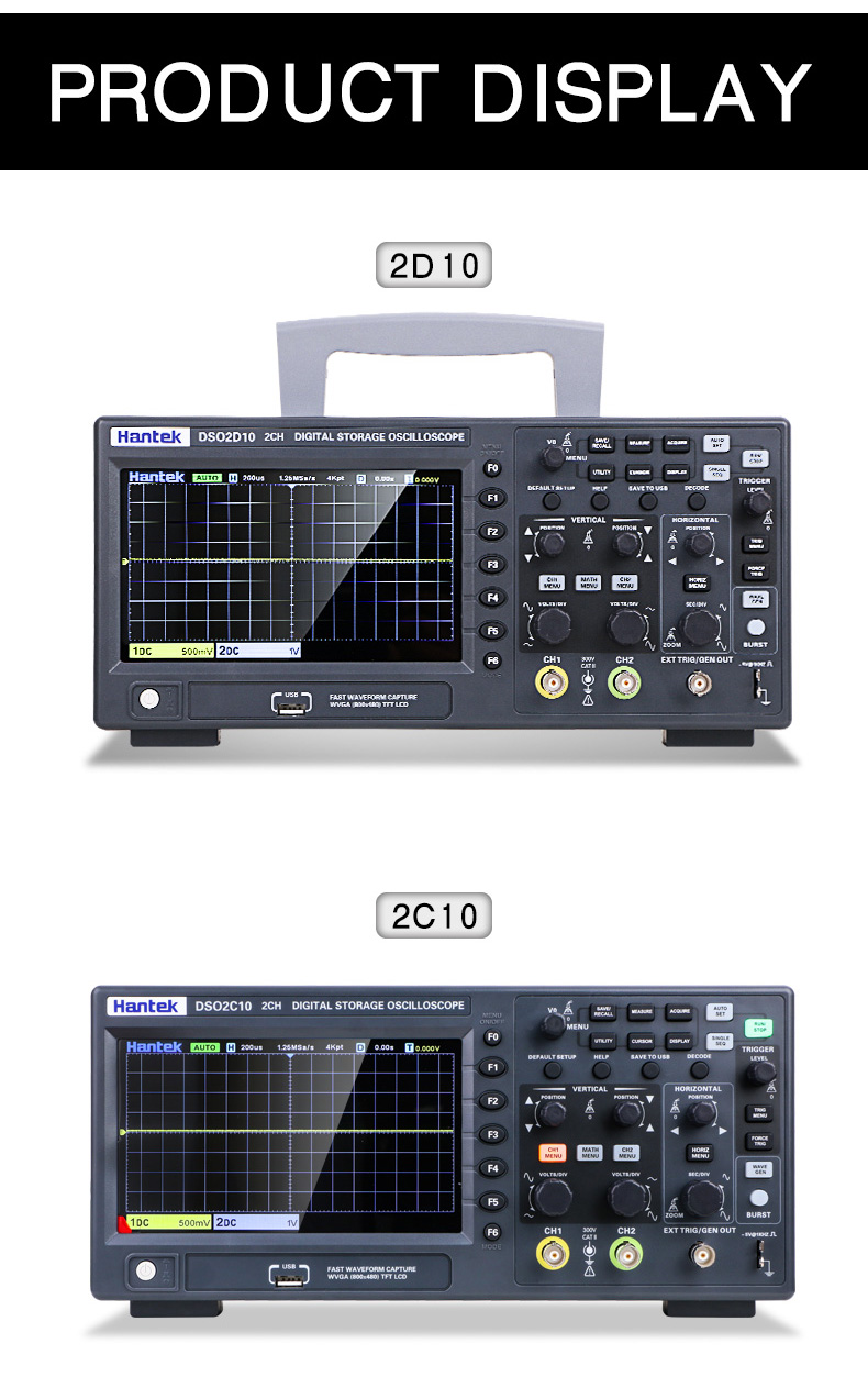 HantekDSO2D10DigitalOscilloscope2CH1CHDigitalStorage1GSsSamplingRate100MHzBandwidthDualChannelEconom-1765904-12