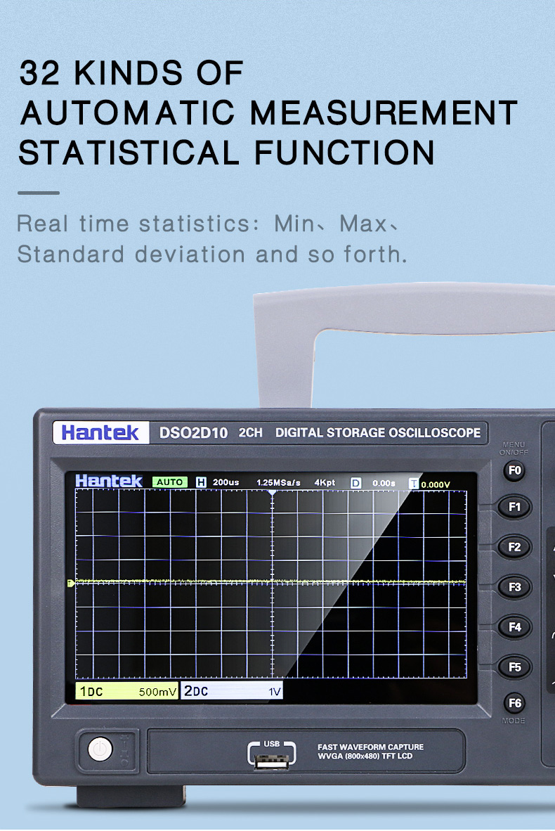 HantekDSO2D10DigitalOscilloscope2CH1CHDigitalStorage1GSsSamplingRate100MHzBandwidthDualChannelEconom-1765904-6