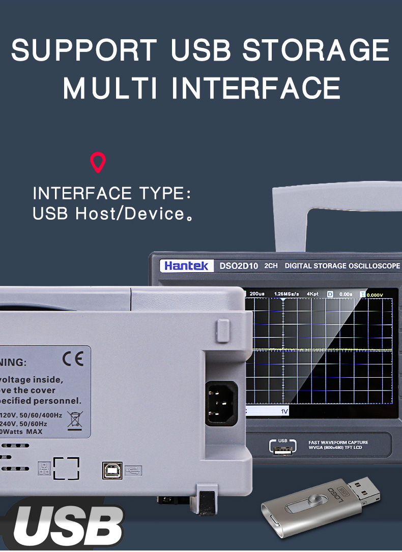 HantekDSO2D10DigitalOscilloscope2CH1CHDigitalStorage1GSsSamplingRate100MHzBandwidthDualChannelEconom-1765904-8