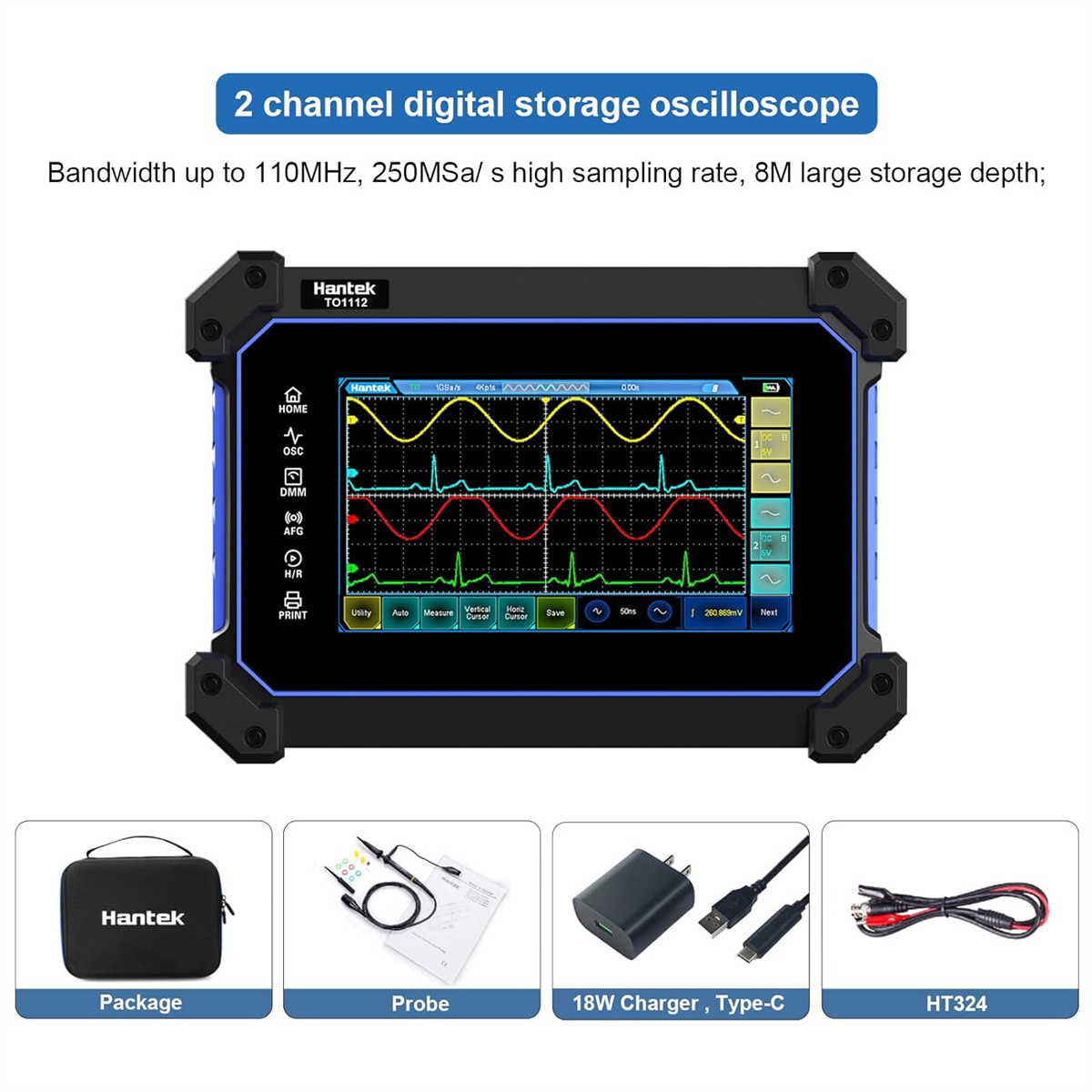 HantekTO1112TO1112CTO1112DTouchScreenTabletOscilloscope2ChannelHandheldDigitalOscilloscopewithSignal-2015670-9