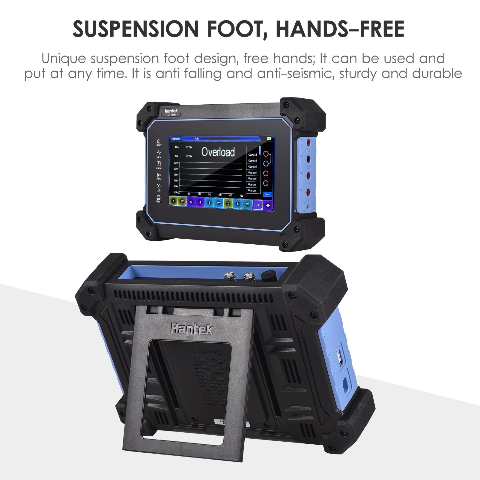 HantekTO1154DRechargeablePortableOscilloscopeMultimeter4-Channel150MHzBandwidth1GSaSSamplingRate8MSt-2002652-9