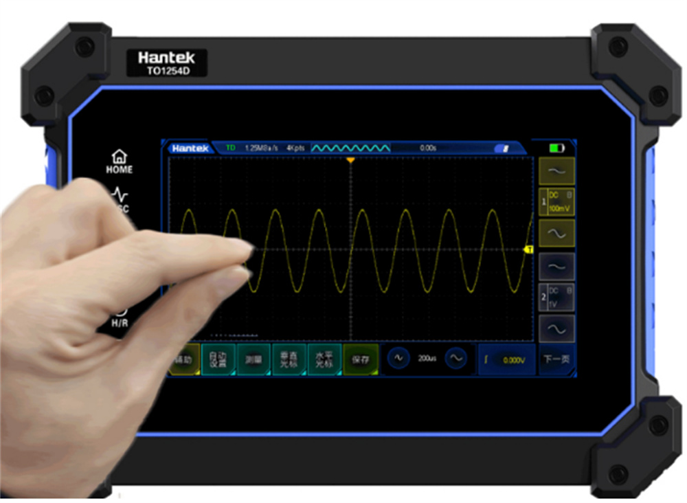 HantekTO1204DDigitalOscilloscopeMulti-FunctionTouchScreen250MHzBandwidth1GSsSampling8MStorageHighPre-1993952-3