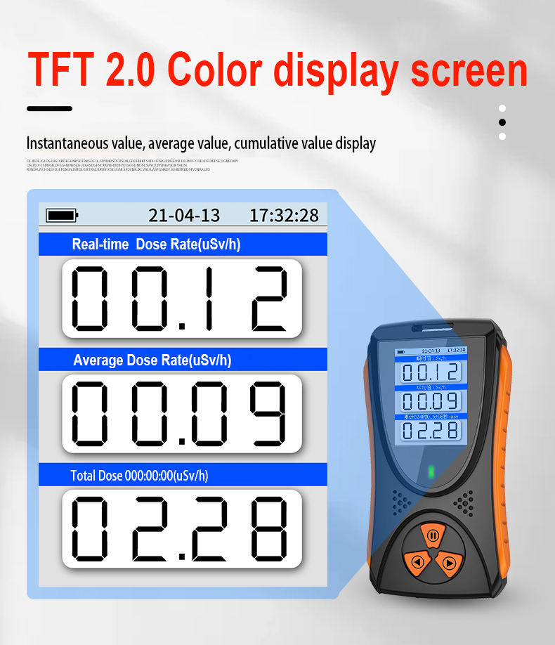 HighPrecision005uSv-50mSvNuclearRadiationTesterRadioactiveTesterwithBuilt-inBatteryTFT20ColorDisplay-1936930-6