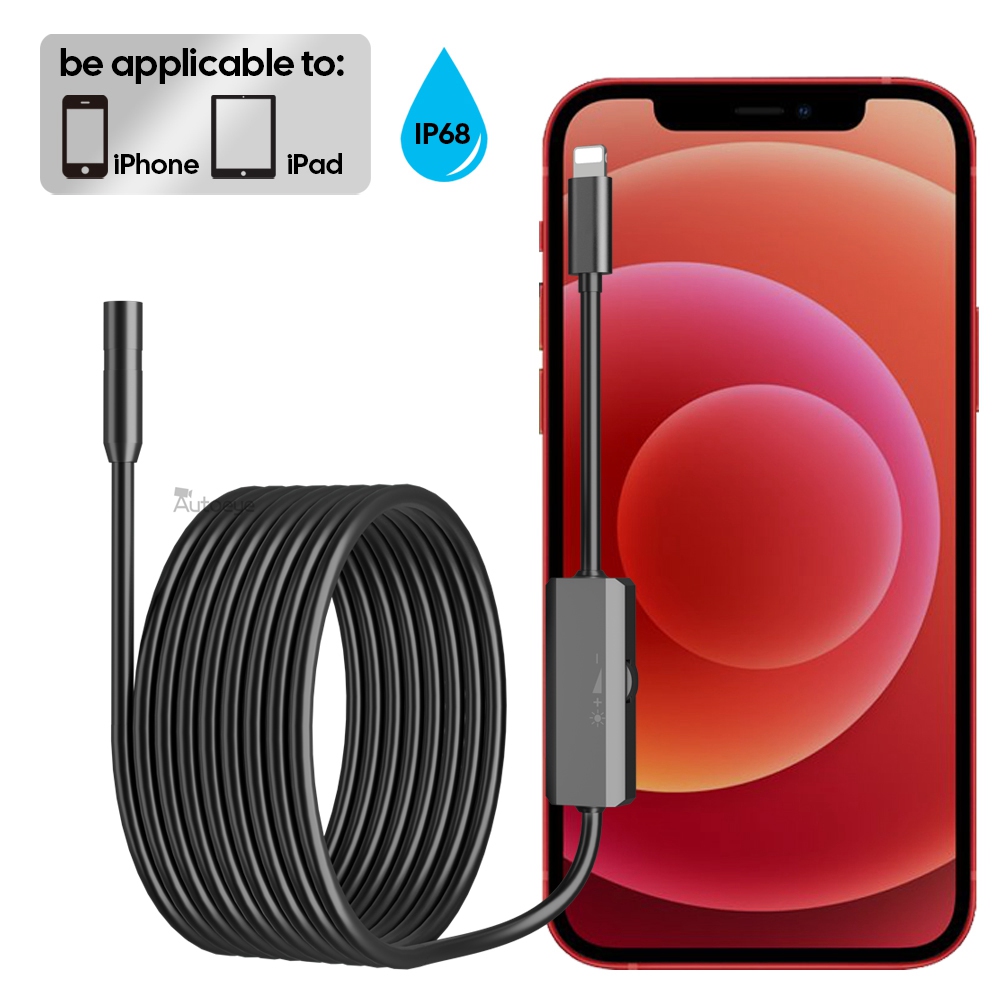 IOSSoftLineEndoscopeCameraForiPhoneAPPLE8MMCarsEndoscopicFlexibleLineIP68Waterproof8LEDsBorescopeIns-1986692-1