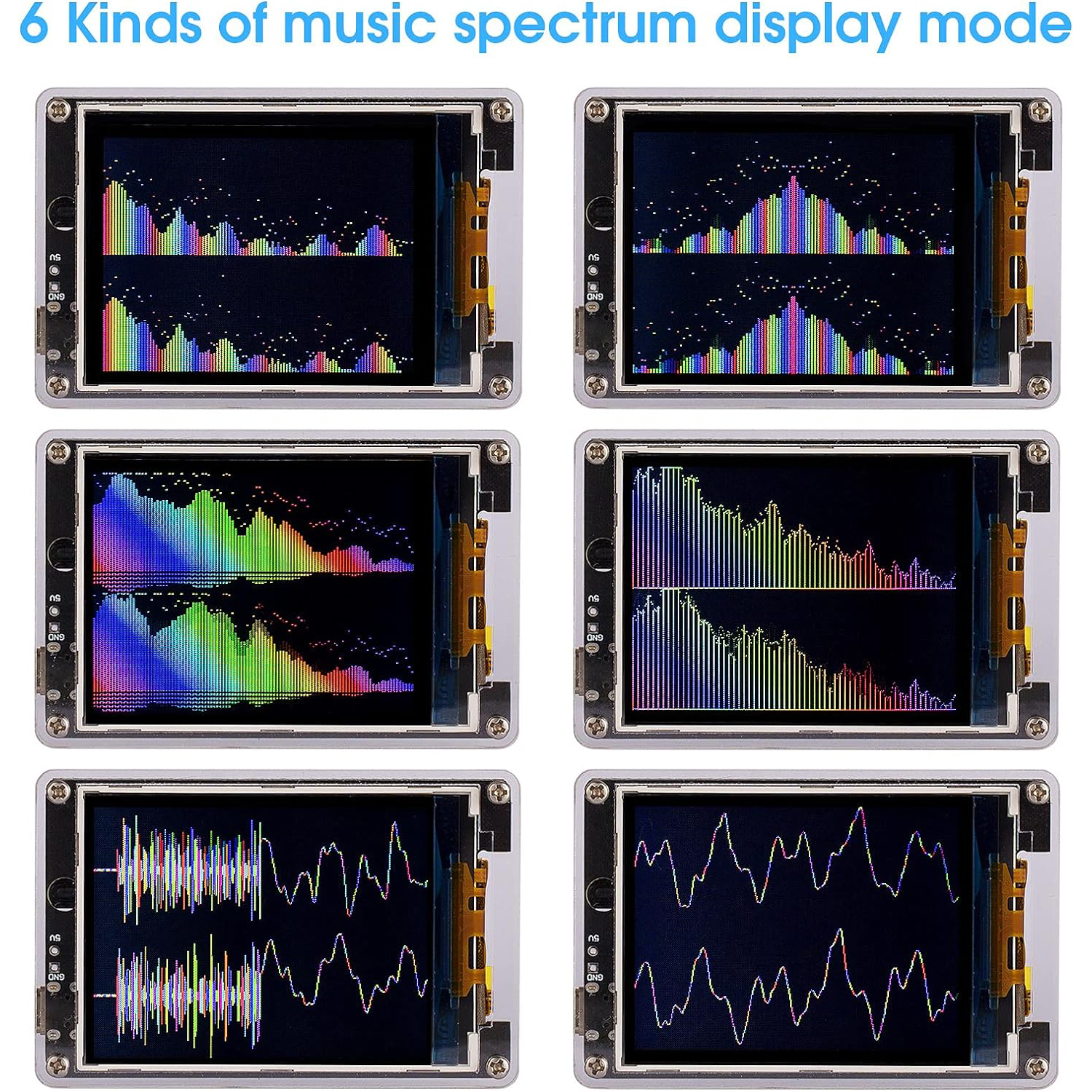 IR240LCDSoundLevelMusicSpectrumClock32-bitProcessor6DisplayModesWirelessMicInputRemoteControlBrightn-2000389-4