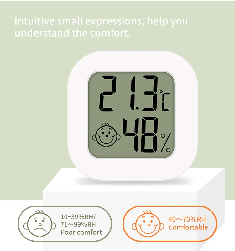 IndoorDigitalLCDThermometerHygrometerElectronicTemperatureHumidityMeterSensorGaugewithAirComfortIndi-2011842-3