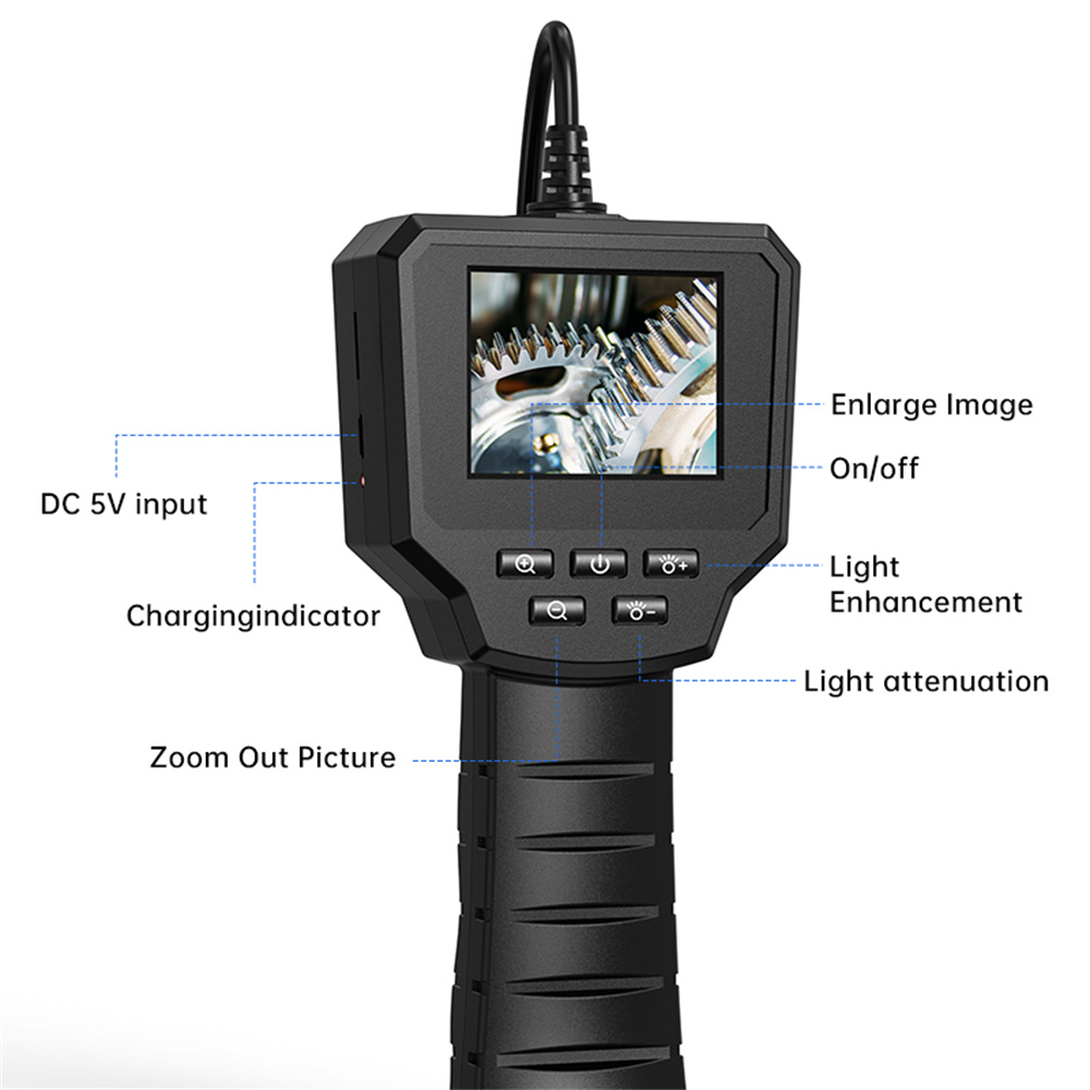 Inskam80mmIndustrialEndoscopewithHDCamera2hrBatteryLifeIP67Waterproof24-inchIPSScreenforAutomotiveIn-1993262-6