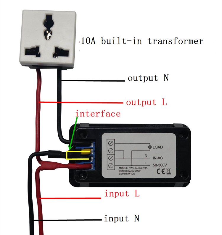 KEWEISIAC50300V20A100ADigitalElectricityMeterVoltmeterAmmeterWithCTPowerCurrentVoltageTemperatureMea-1722757-12