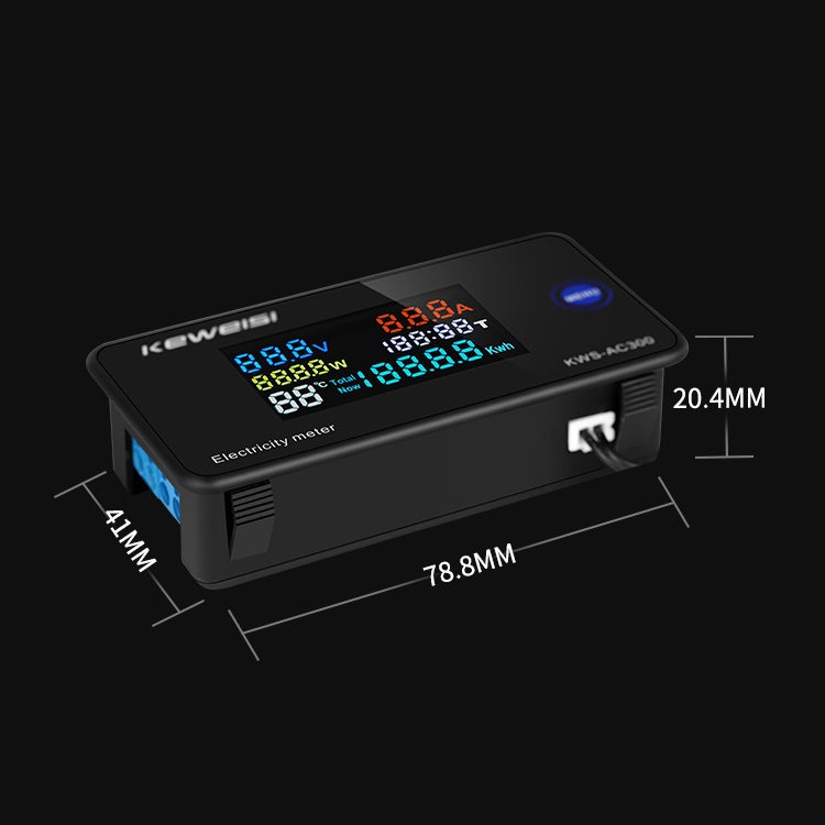 KEWEISIAC50300V20A100ADigitalElectricityMeterVoltmeterAmmeterWithCTPowerCurrentVoltageTemperatureMea-1722757-9