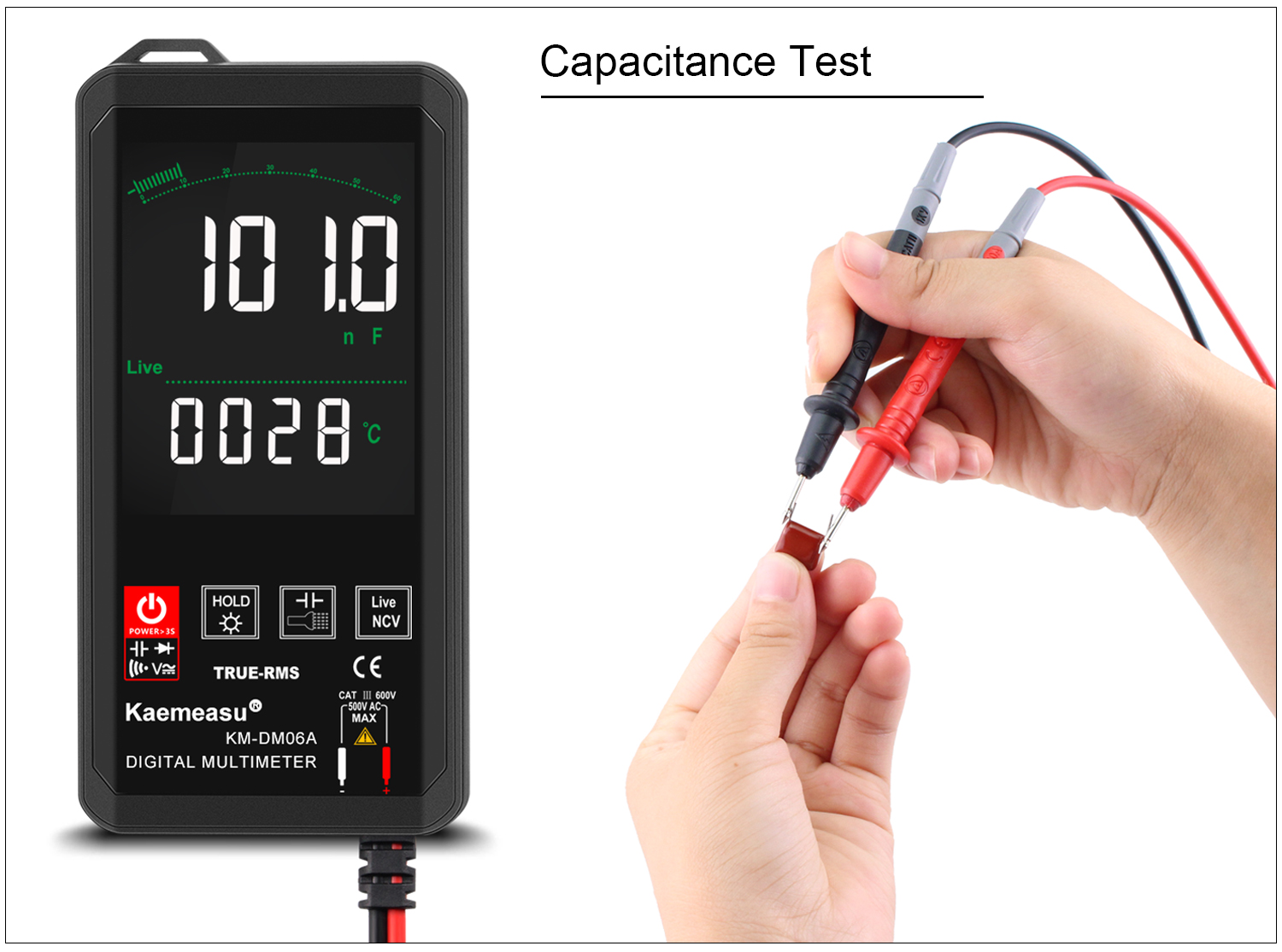 KaemeasuKM-DM06A6000CountsSmartMiniTouchDigitalMultimeterwithColorScreenTrueRMSMeasurementAutoRecogn-1993186-7