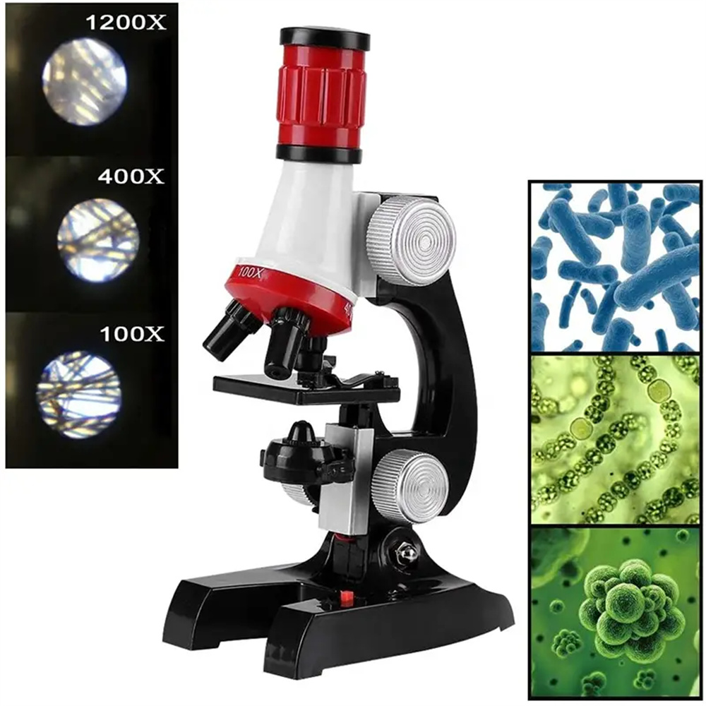 KidsMicroscopeKit100-1200XLEDBiologicalScienceLabToyGiftExploreMicroscopicWorldFosterCuriosityEasyOp-1993054-8