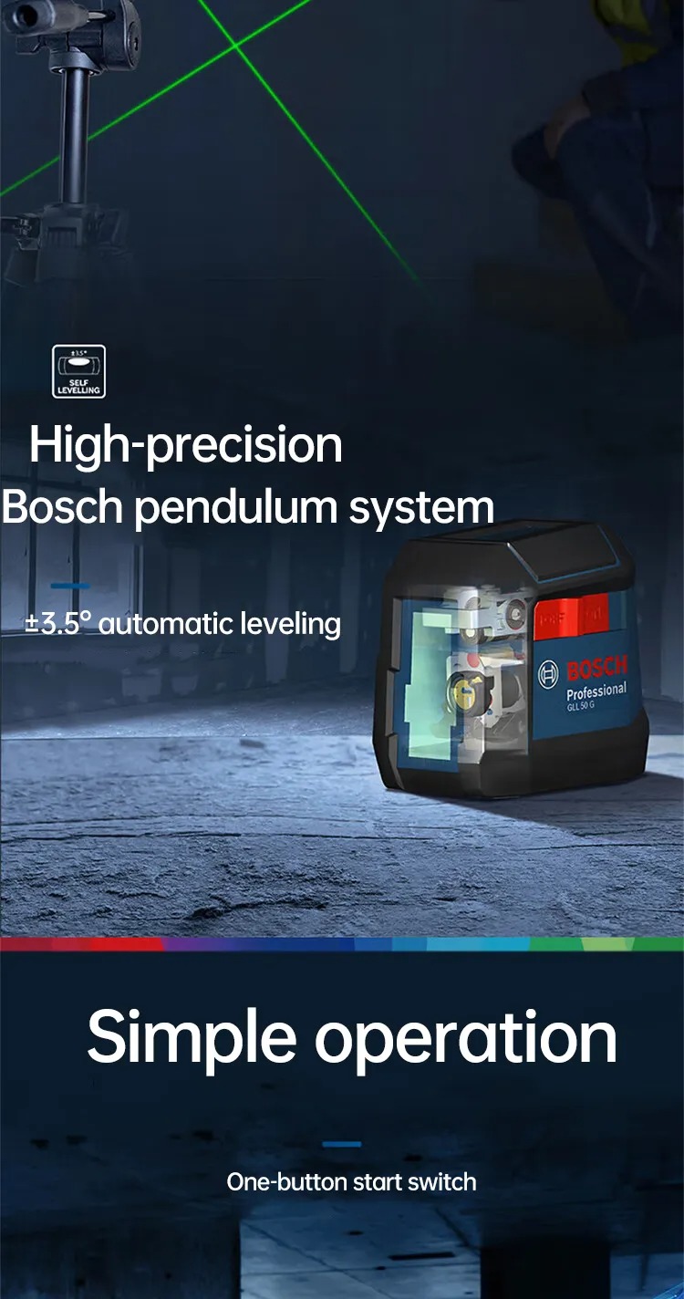 LaserLevelGLL50G2-LineSelfLevellingHighPrecisionInstrumentHorizontalVerticalGreenLightLevelforConstr-1999564-2