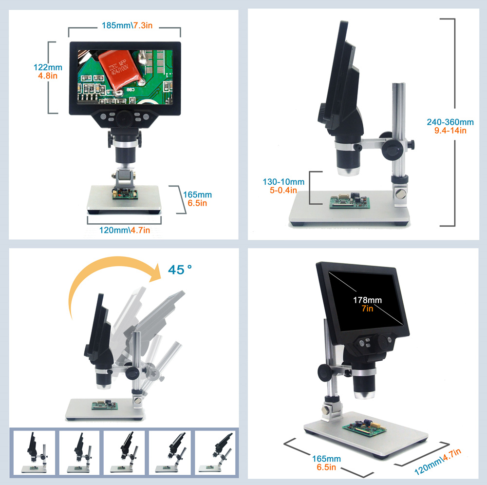 MUSTOOLG1200DigitalMicroscope12MP7InchLargeColorScreenLargeBaseLCDDisplay1-1200XContinuous-1553823-9