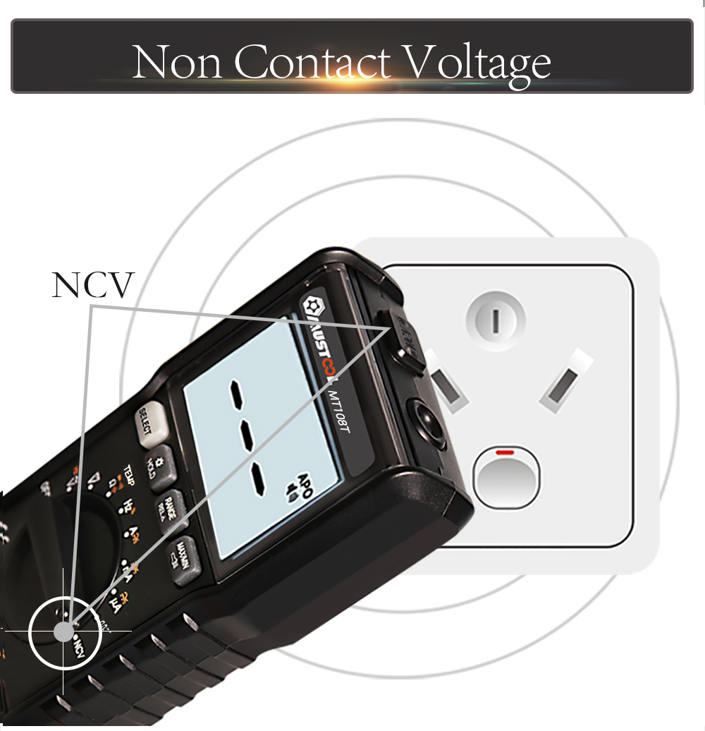 MUSTOOLMT108TTrueRMSNCVTemperatureTesterDigitalMultimeter6000CountsBacklightACDCCurrentVoltageResist-1296230-8