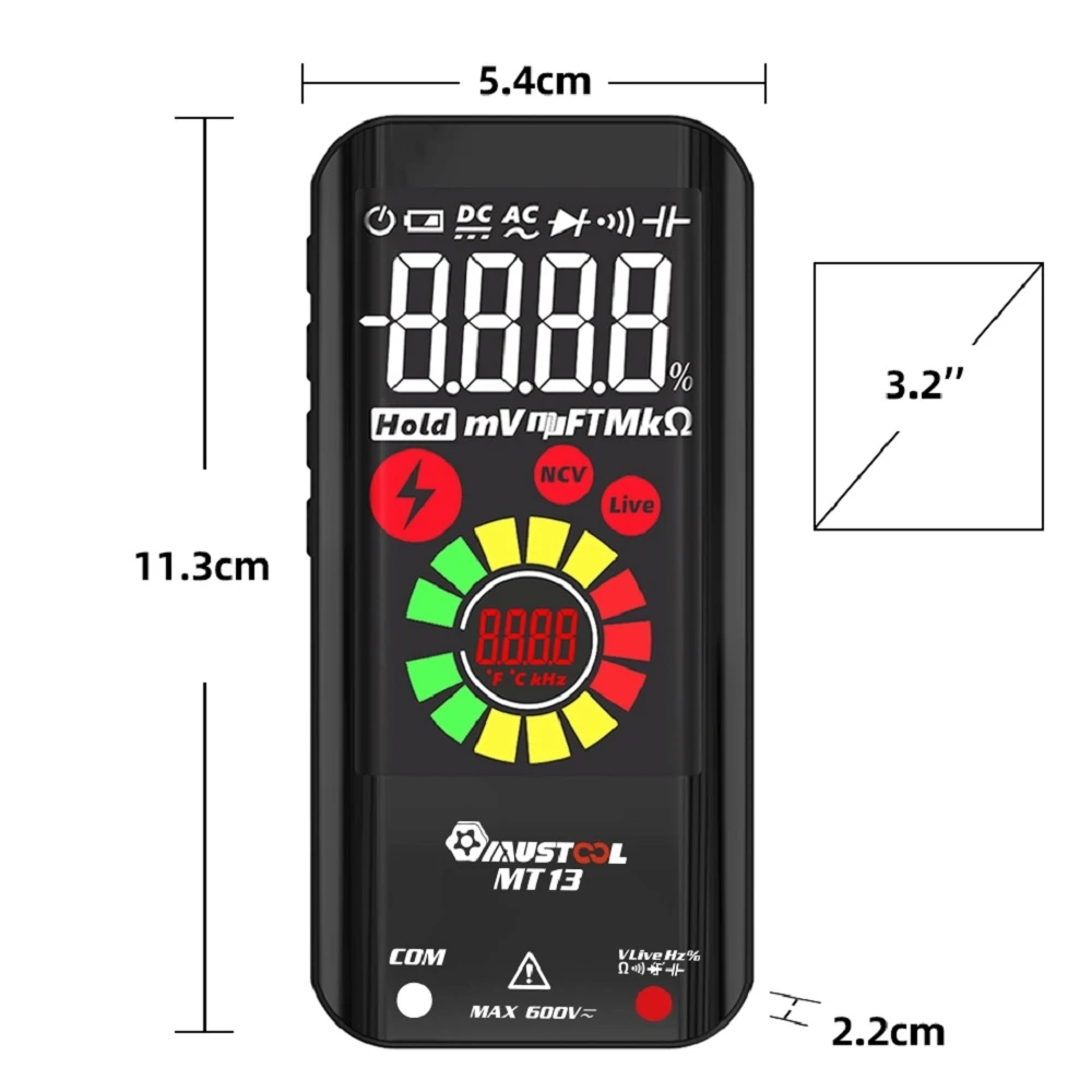 MUSTOOLMT13MiniSmartMultimeter32-inchColorScreenDigital9999CountsTrueRMSMultimeterBuilt-inRechargeab-1972856-4