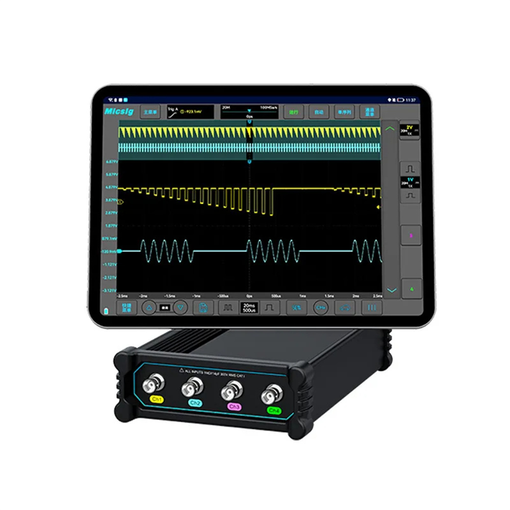 MicsigVTO2004PortableSplit-TypeOscilloscopewith200MHzBandwidth1GSasSamplingRateandHighCapacityBatter-2006481-9