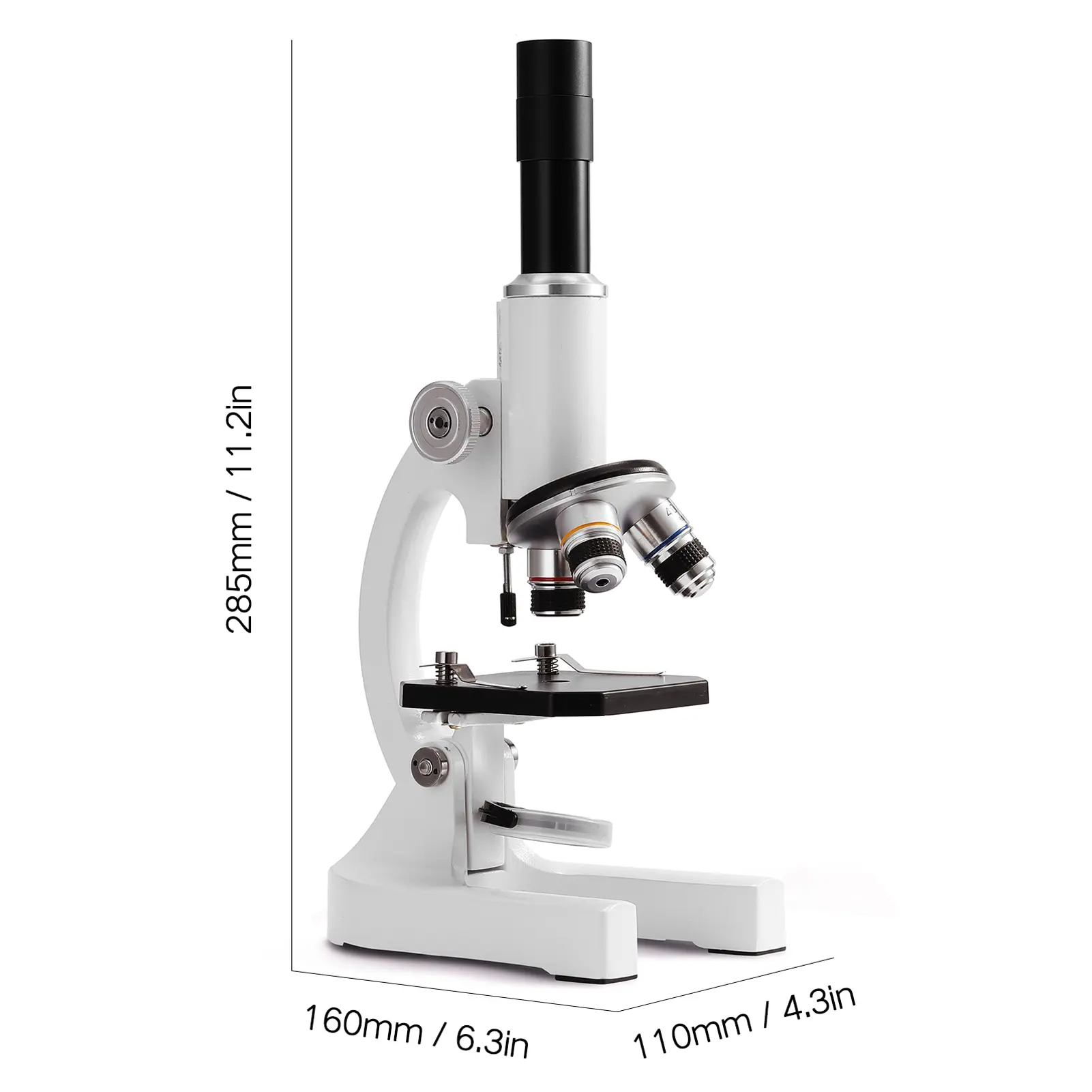 MonocularDigitalOpticalMicroscope64X-2400XwithAdjustableZoomPhoneHolderDesignFillLightCompleteExperi-2010857-11