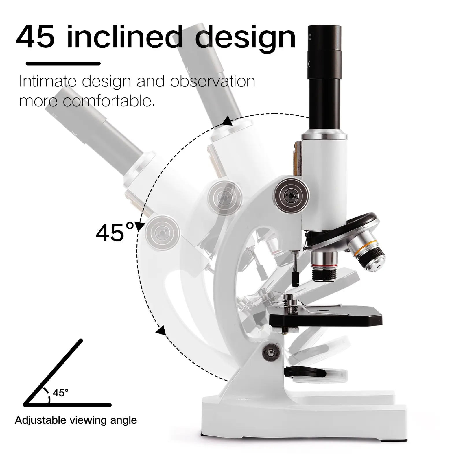 MonocularDigitalOpticalMicroscope64X-2400XwithAdjustableZoomPhoneHolderDesignFillLightCompleteExperi-2010857-5