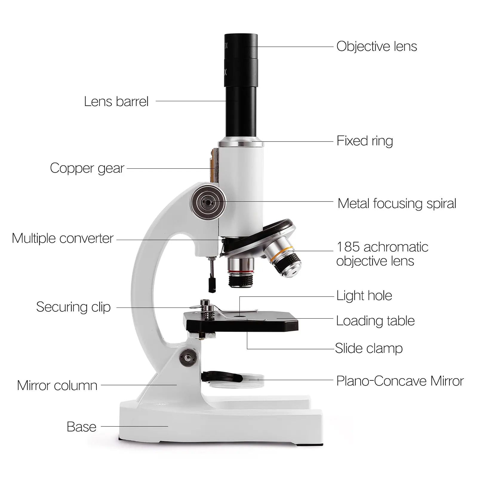 MonocularDigitalOpticalMicroscope64X-2400XwithAdjustableZoomPhoneHolderDesignFillLightCompleteExperi-2010857-7