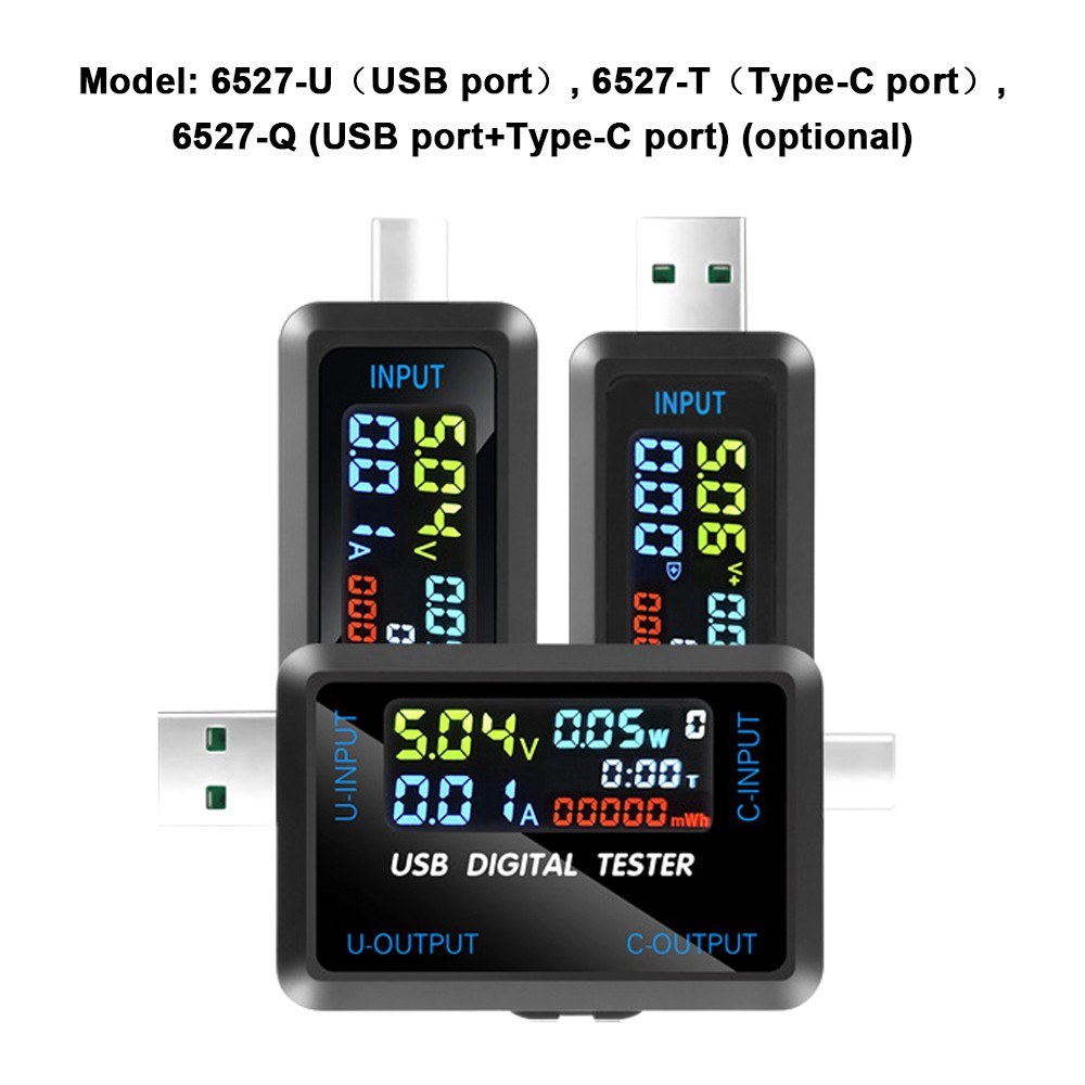 Multi-functionUSBVoltageCurrentTestMeterDigitalIPSDisplayCapacityTesterPowerTesterDigitalVoltmeterEl-2007363-9