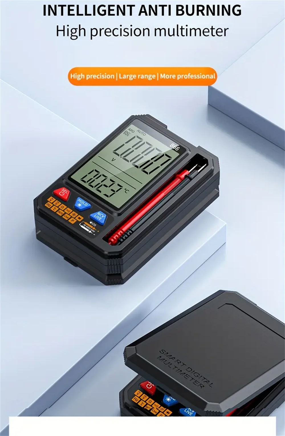 MultifunctionalMultimeter933933SwithIntelligentOverloadProtectionBacklitDisplayLiveNeutralTestingNon-2007512-1