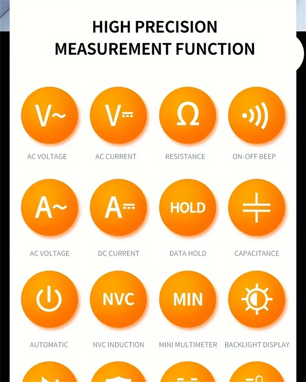 MultifunctionalMultimeter933933SwithIntelligentOverloadProtectionBacklitDisplayLiveNeutralTestingNon-2007512-2