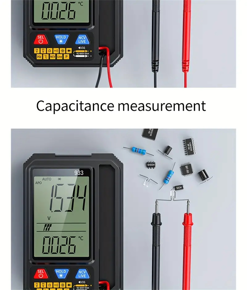 MultifunctionalMultimeter933933SwithIntelligentOverloadProtectionBacklitDisplayLiveNeutralTestingNon-2007512-18