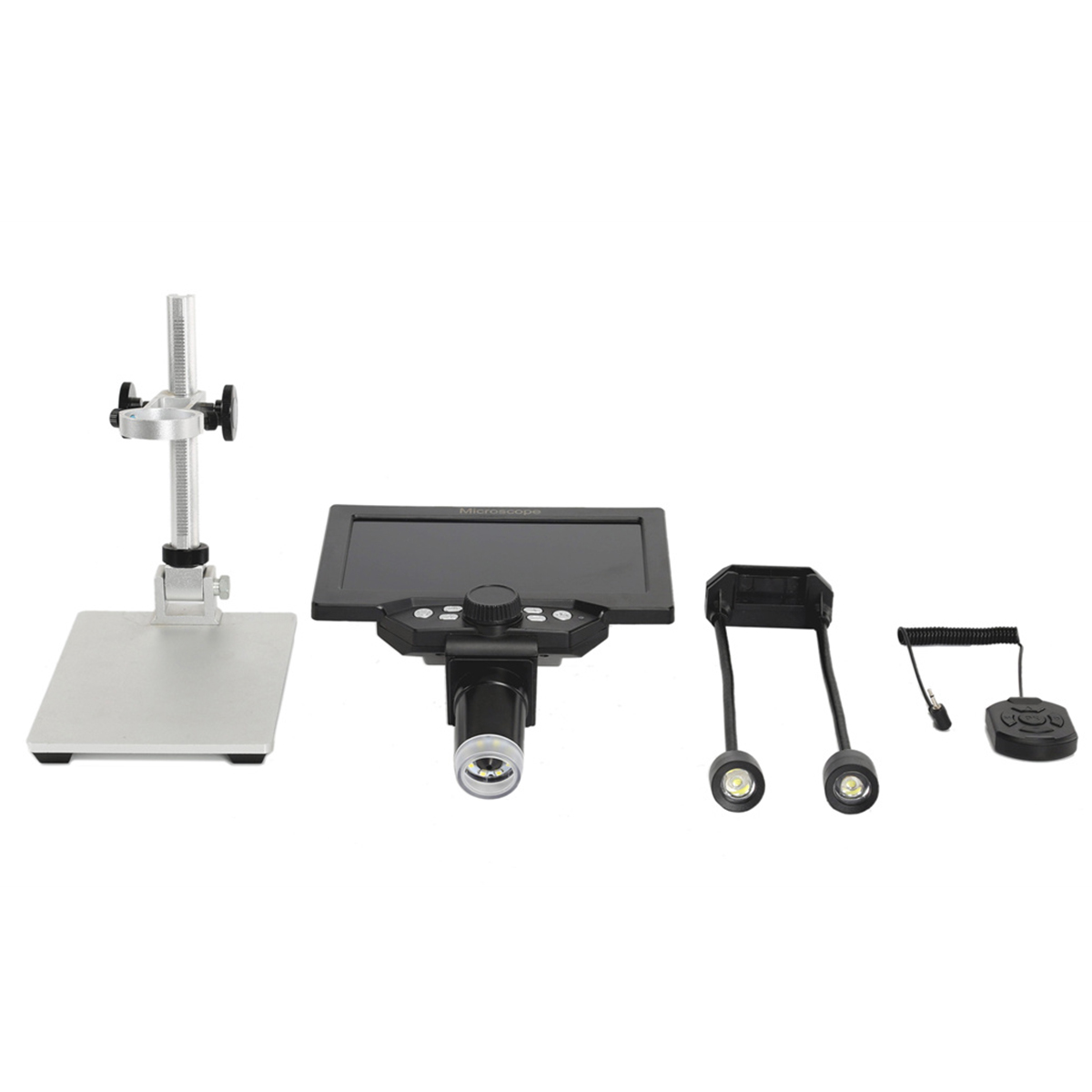 MultilingualHigh-DefinitionB1200DigitalMicroscopewith12MPCamera1200XMagnificationAdjustableStandLEDL-2012968-4