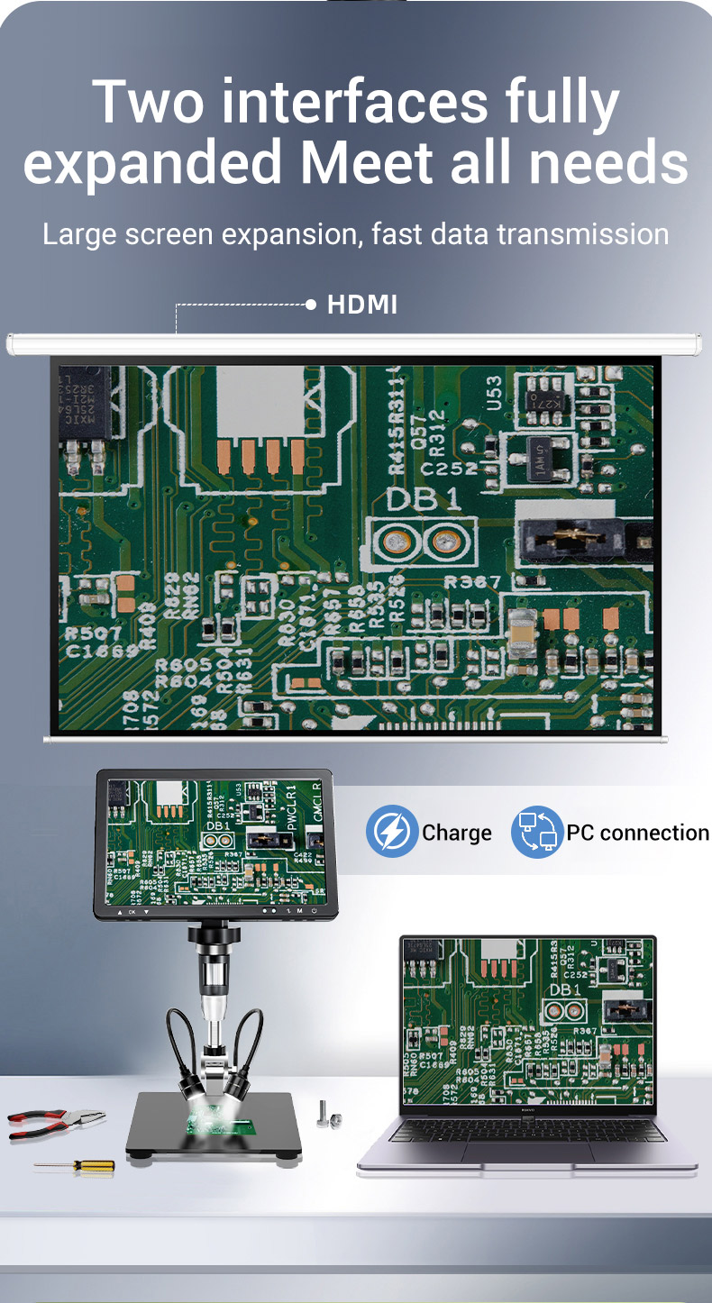MustoolDM12101HDMIDigitalMicroscope2000XCoinMicroscopewithIPSScreen20MPSolderingMicroscopewith8LEDs-2015410-4