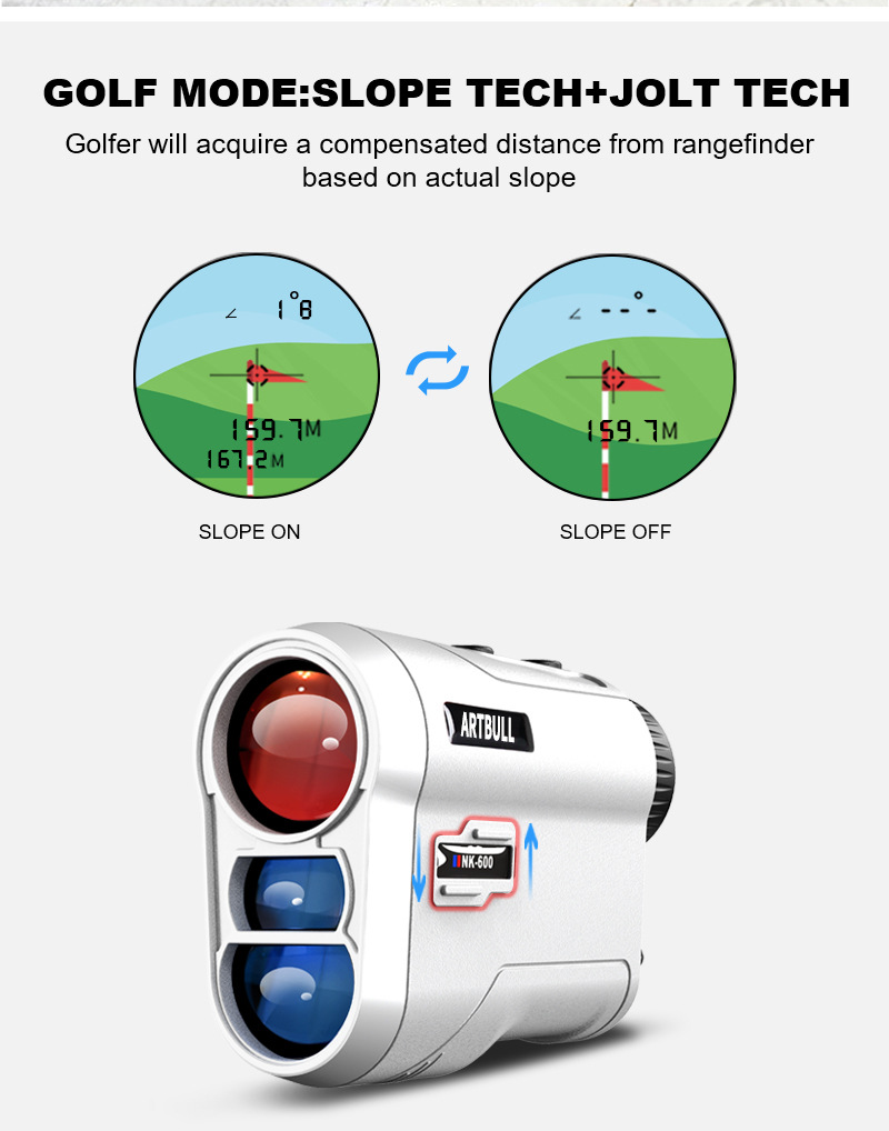 NK-600NK-1000GolfRangefinder600mRangewithSlopeTechJoltTechAdvancedPinSensorFlagpoleLockingRechargeab-1997561-1