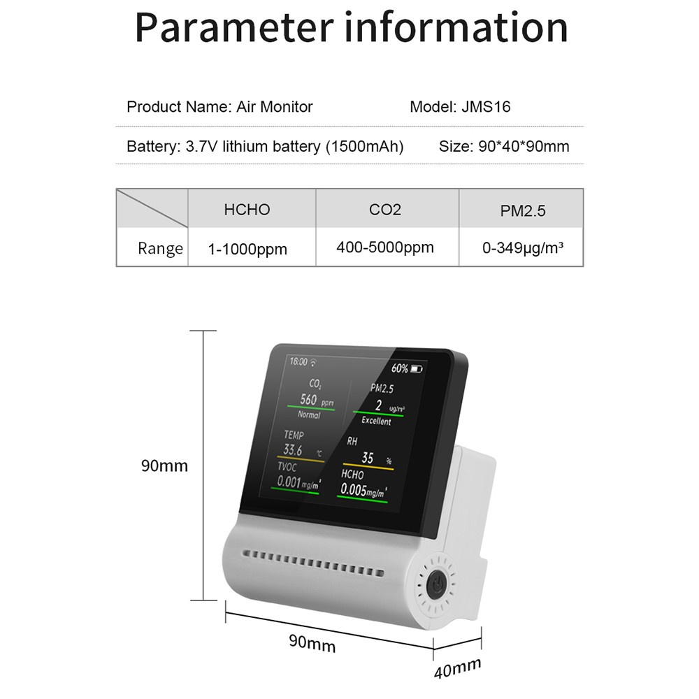 NOYAFAJSM165-in-1HouseholdAirQualityMonitorPM25CO2HCHOTVOCDetectorTemperatureHumidityTester-1994067-10