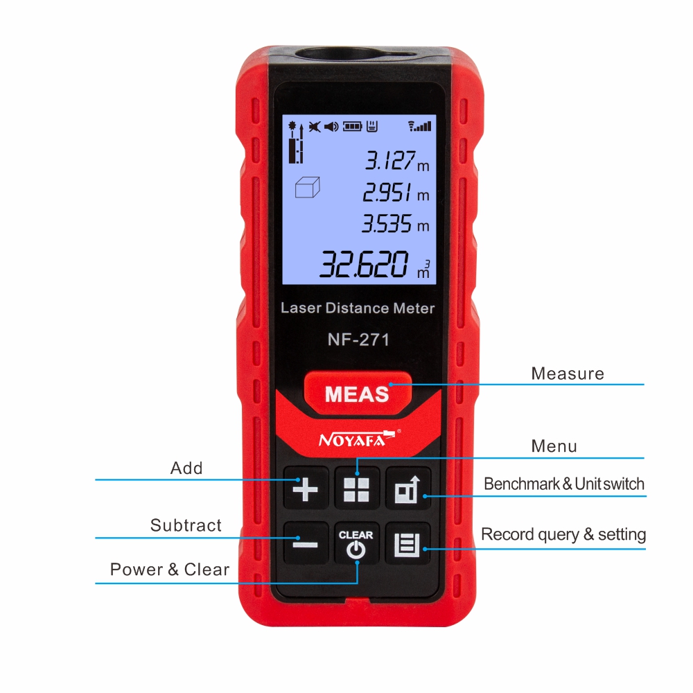 NOYAFANF-271laserdistancemeter40M80MelectronicroulettelaserdigitaltaperangefinderprofesionalRulerTes-1988612-6