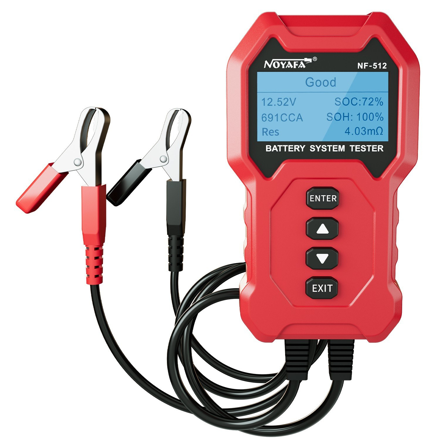 NOYAFANF-512CarBatteryTesterAnalyzerfor12V24VAutomotiveBatteriesQuickLoadCrankingTestDiagnosticToolS-2013488-11