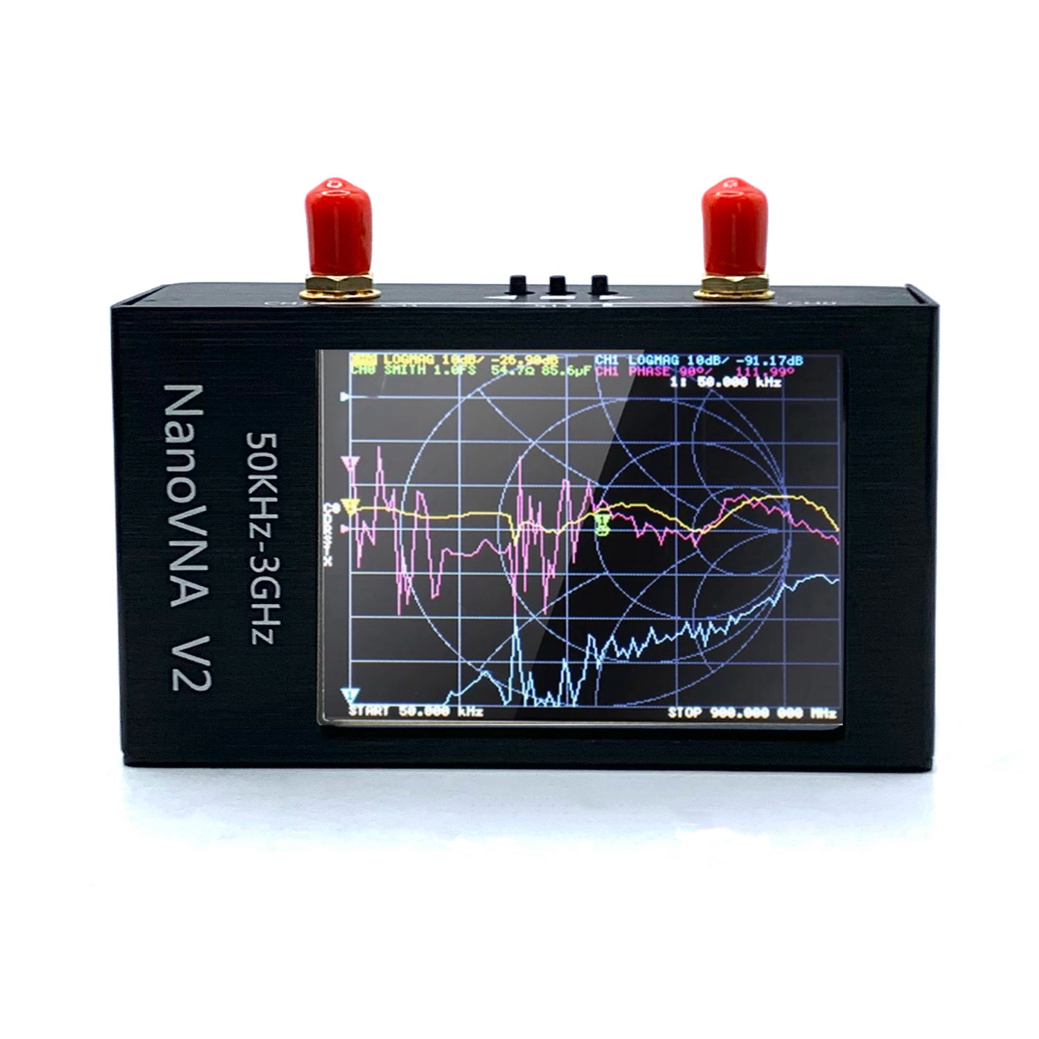 NanoVNAV23GHzVectorNetworkAnalyzerHighFrequencyMeasurementToolwithDynamicRange70dBtill15GHZLarge28In-2015404-2