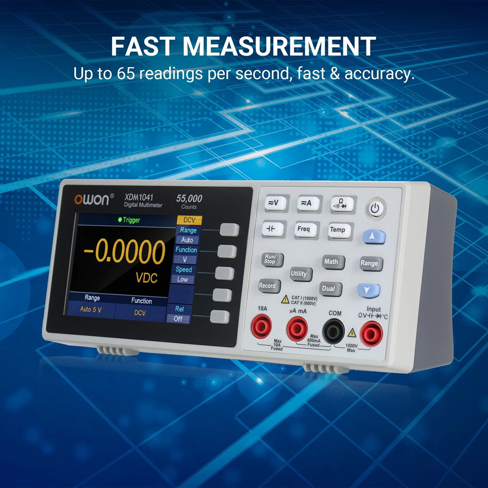 OwonXDM1041USBDigitalMultimeter55000CountsHighAccuracyUniversalDesktopMultimetersMeterwith35-inchTFT-1847470-3