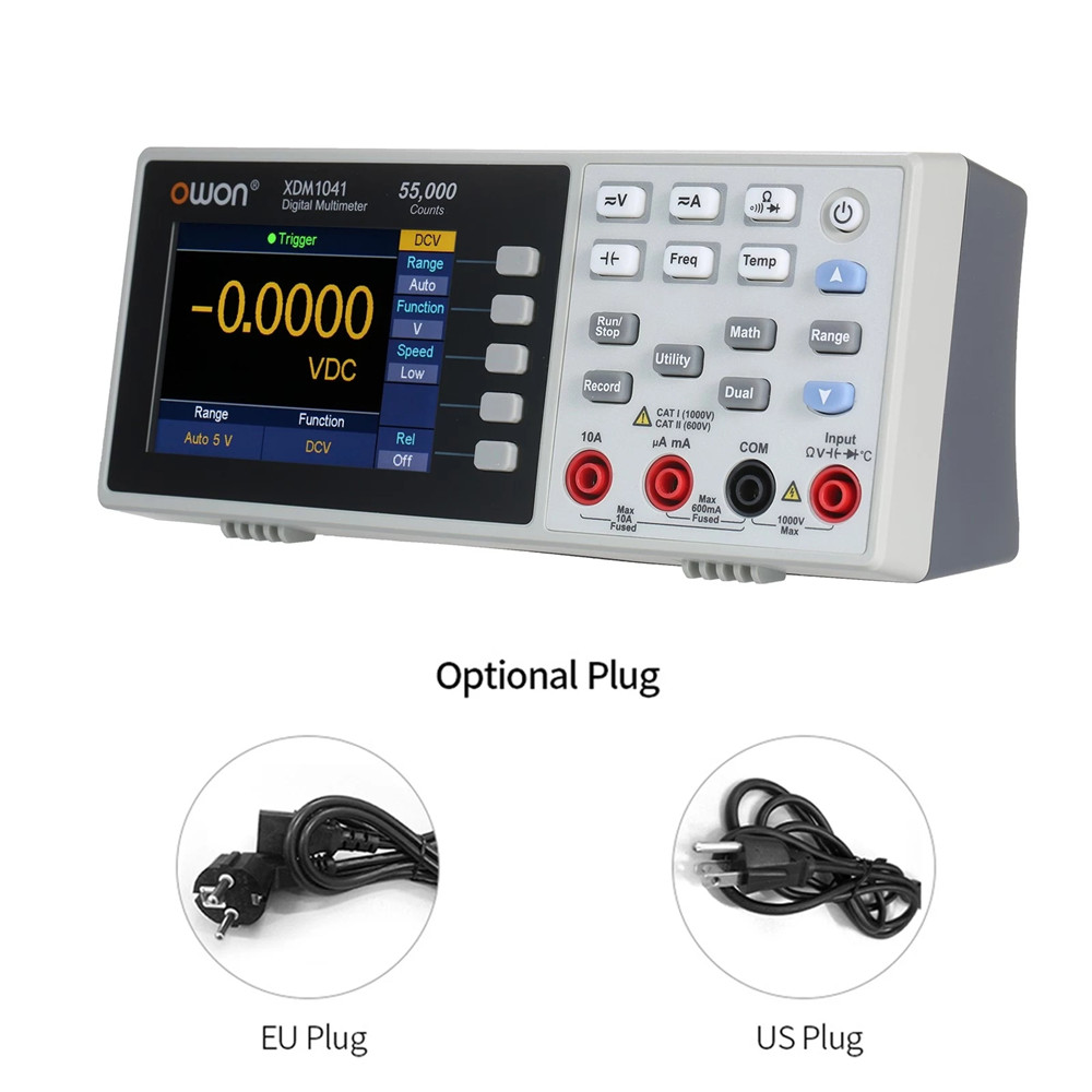 OwonXDM1041USBDigitalMultimeter55000CountsHighAccuracyUniversalDesktopMultimetersMeterwith35-inchTFT-1847470-9